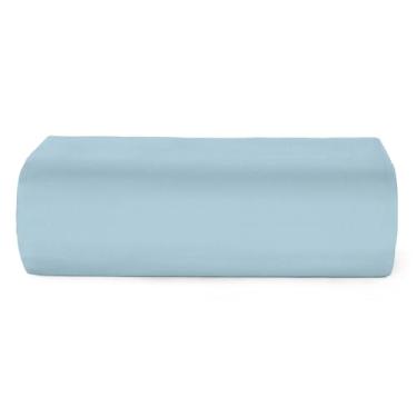 Imagem de Lençol Avulso com Elástico Casal Teka Crystal 120 Fios 100% Algodão Azul