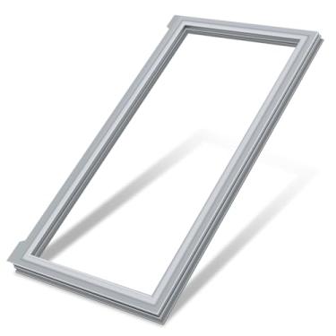 Imagem de LXun Gaxeta de porta de geladeira W10830283 atualizada compatível com Maytag Kenmore Whirlpool peça de freezer substitui a junta da porta do refrigerador Whirlpool W10218680 W10443269 4458821-cinza