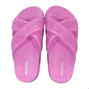 Imagem de Tamanco Mini Melissa Cozy Slide M-Lover Infantil Lilas/Glitter