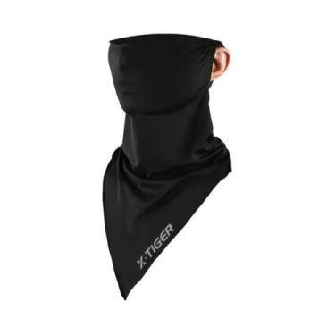 Imagem de Máscara Facial Esportiva de Tecido Gelado - Proteção Solar para Corrid