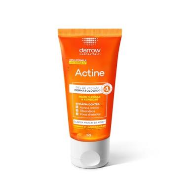 Imagem de Darrow Actine Gel de Limpeza Dermatológico Facial com Ácido Salicílico, Vitamina C e Lactato de Mentila, Redução de 86% da Acne e -90% Oleosidade Imediatamente, 60g