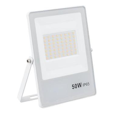 Imagem de Refletor Ultrafino 50W 6500K 4000 Lúmens Branco IP65 Gaya