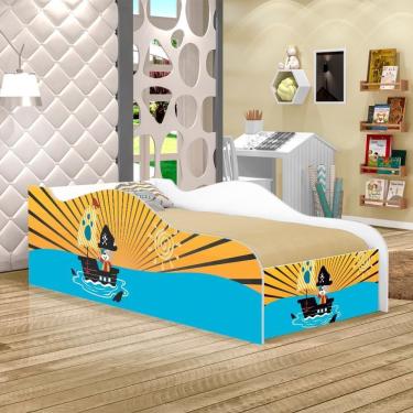 Imagem de Mini Cama Fun Pirata Do Mar Infantil Com Colchão