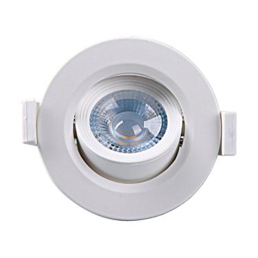 Imagem de 10 Spot De Led Embutir Alltop Mr11 Redondo 3w Bivolt Taschibra 3000k Luz Quente