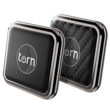 Imagem de Rastreador de itens para Apple Find My (apenas iOS) com etiqueta de rastreador GPS - pacote com 2 para cães, gatos, bagagem, chaves, mochila, bolsa, etc. (preto e carbono)