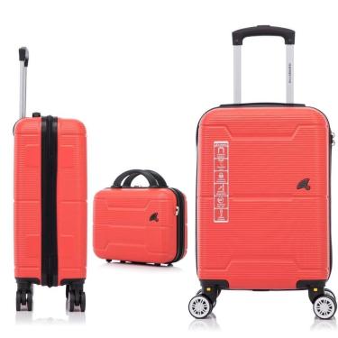 Imagem de Kit Mala De Bordo P + frasqueira + malas de 10kg e + uma de 8kg Allabard-Unissex