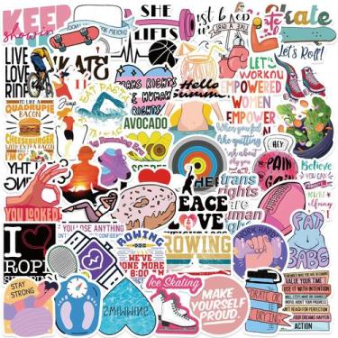 Imagem de Adesivos, exercícios para perda de peso, fitness Inspirationals, 50 un
