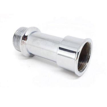 Imagem de Alongador Extensão Prolongador Torneira 1/2" Cromado Médio - Garden