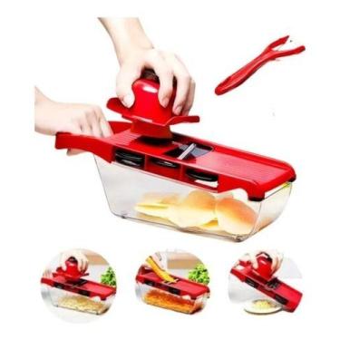 Imagem de Fatiador Ralador Cortador 6 Em 1 Mandoline Slicer De Legumes