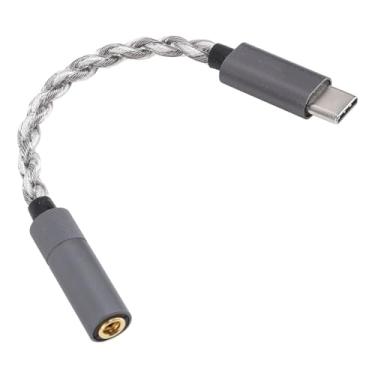 Imagem de VBESTLIFE Adaptador de áudio DAC balanceado USB tipo C para 4,4 mm, CX31993 USB C macho para conector de fone de ouvido HiFi fêmea de 4,4 mm, para telefones Latop e dispositivos tipo C