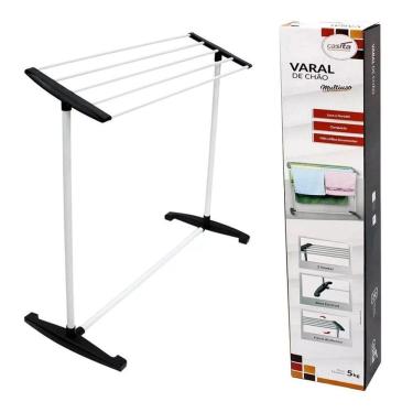 Imagem de Varal De Chão Multiuso Casita Com 5 Varetas Para 5kg Compact