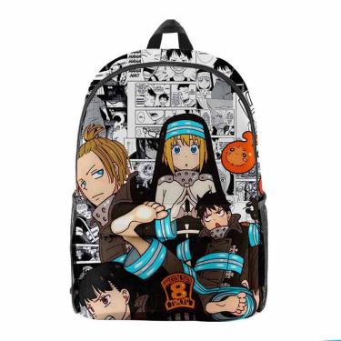 Imagem de Mochila Calms Withins Storms Cartoon Kids School Anime