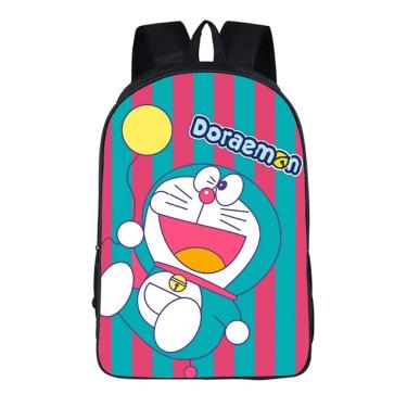 Imagem de Mochila escolar Doraemons Anime para crianças 30,5x16x44cm