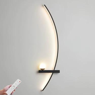 Imagem de Luminária de parede ajustável com braço giratório e cabo, com plugue e interruptor. Luminária de parede retrô com braço longo, estilo industrial vintage, ideal para leitura em paredes. Soque