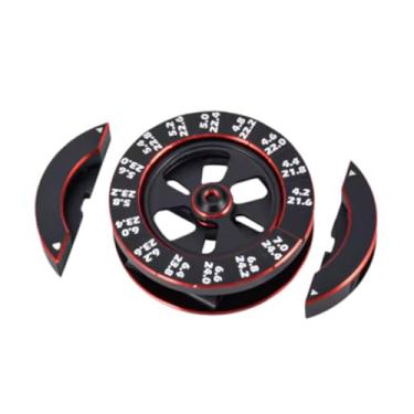 Imagem de JunZheHub Medidor de Altura de Eixo para Carros RC, Régua Prática E Profissional para Medir a Altura Do Eixo, Circular, para Escala RC 1:10, Preto Vermelho