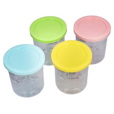 Imagem de aqxreight Frasco de Armazenamento de 4 Peças 701-800ml Recipientes de Armazenamento de Sorvete Copos de Reposição para de Creme Tradicional Frasco de Recipiente de de Comida para BebêCopo de de