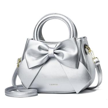 Imagem de Bolsa feminina de couro PU grande transversal portátil com design exquisito estilo doce e fashion cor sólida alças redondas alça longa removível principal zíper intercamada interna patch para uso diár