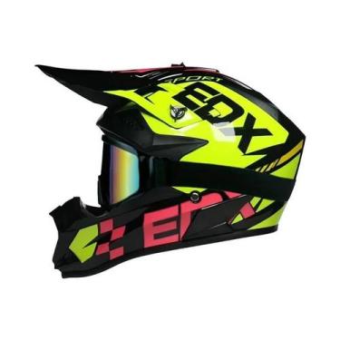 Imagem de Capacete De Motocross Unissex Para Adultos E Crianças, Certificado DOT