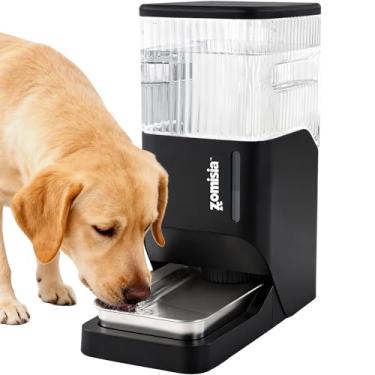 Imagem de ZOMISIA Dispensador automático de água para cães de 11 l com tigela de aço inoxidável, tigela de água de gravidade extra grande para cães de tamanho grande, bebedouro para animais de estimação 100%