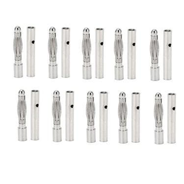 Imagem de WALFRONT Plugue Banana de 2,5 Mm de Cobre Vermelho Macho Fêmea Conector Banhado a Ouro, Modelo de Avião, Plugue de Circuito de áudio para Motor de Bateria ESC, Design de Furo Pequeno