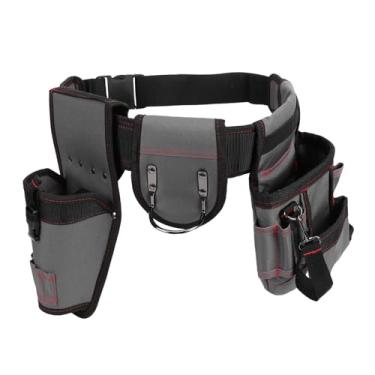 Imagem de LiebeWH Cinto de Ferramentas para Homens Eletricista Bolsa Destacável Ajustável Oxford Tecido Cintura Toolbelt para Eletricista Carpinteiro Encanador