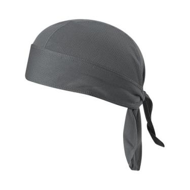 Imagem de Boné de Ciclismo Masculino de Secagem Rápida - Uso Sob Capacete, Cinza