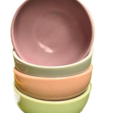 Imagem de Kit Cerâmica Premium - Cumbuca 400ml - Bowl Jogo de Sobremesa Tigela | Para Servir Mingau, Iogurte, Salada de Frutas e Lanches Sofisticados(4 Bowl,2ª Linha)