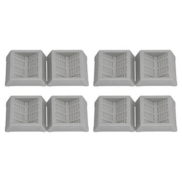 Imagem de Ainoli 8 peças de rodízios de borracha, copos, rolhas de rodas, protetor de piso para cama, cadeira de escritório, armário, sofá, rodas