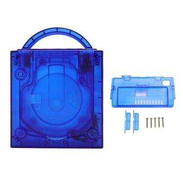 Imagem de Dpofirs Substituição de concha para NNGC GC DOL 001, concha transparente para console de jogos com recortes precisos para NGC GC DOL 101, material ABS (azul transparente)