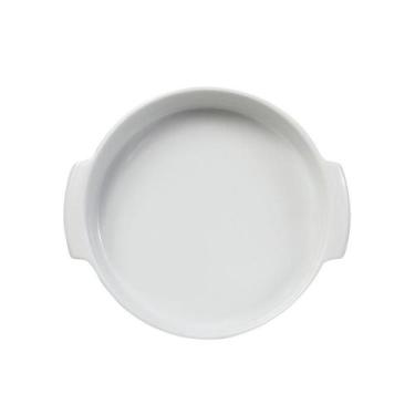 Imagem de Travessa Redonda Em Porcelana Assar E Servir 25x5cm Germer Branco - GE