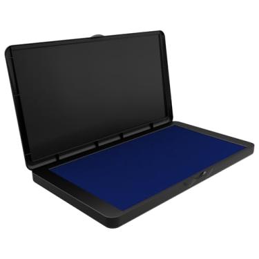 Imagem de Bloco de carimbo grande, almofada de tinta azul de 15 x 8 cm almofada de feltro de qualidade premium almofada de tinta de carimbo de borracha para escritório, casa