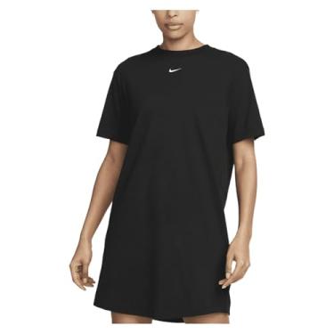 Imagem de Nike Vestido feminino de malha chill extragrande, Preto/branco, P