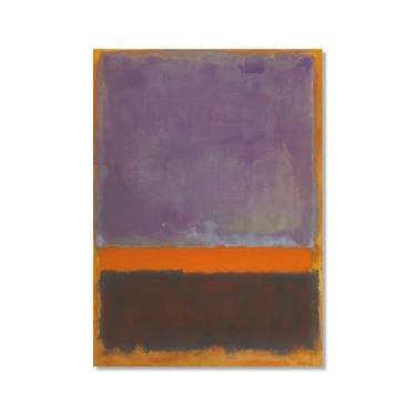 Imagem de Pôster de arte de parede vintage Mark Rothko arte moderna abstrata blocos de cores minimalistas impressão em tela sala de estar decoração de casa (SKU2,50.8x71.1 cm = (50 x 70 cm), sem moldura)