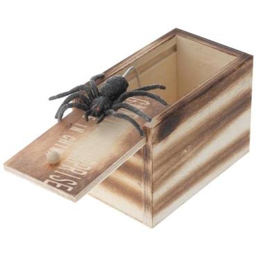 Imagem de Trick Toy Wooden Emulational Horrific Funny Fake Spider - Gloome Store