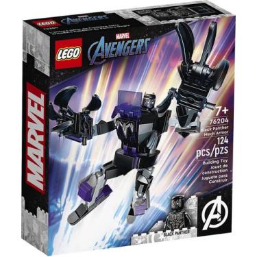 Imagem de Brinquedo de construção LEGO Marvel Black Panther Mech Armor 76204 - G