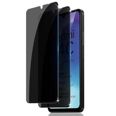 Imagem de Para Redmi 14C, 2 PCs Protetor de Vidro Temperado Anti-Spy Tela de Privacidade Filme de Vidro