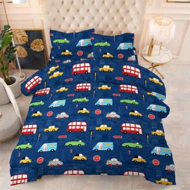 Imagem de Jogo de Lençol 4 Peças Casal Queen Não Desbota + Capa de Colchão Solteiro 48x60(Carros,SOLTEIRO 03 Peças)