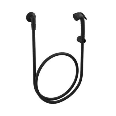 Imagem de Ducha Higiênica Com Gatilho Preto Fosco Docol Base 000579ce