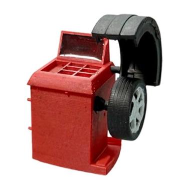 Imagem de predolo Balanceadora de pneus em escala 1:64, acessório para diorama de reparo automotivo, simulação em resina para maquete de estação ferroviária, micro