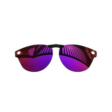 Imagem de MYCOURAG Lentes polarizadas com proteção UV para óculos de sol Ray-Ban Meta Skyler RW4010 e RW4014 52 – Midnight Sun espelhado revestido polarizado