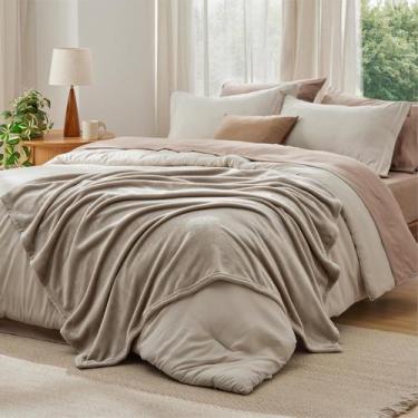 Imagem de Juego de Edredón Bedsure Twin Beige con 6 Piezas para Todas las Estaci