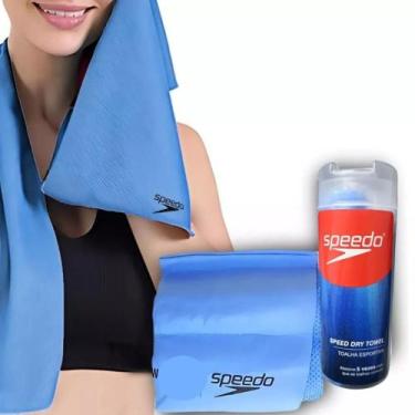 Imagem de Toalha Speedo Speed Dry Towel Academia, Azul, UN
