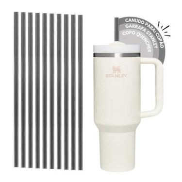 Imagem de 10 Canudo Substituição Reutilizáveis 31Cm Para Copo Térmico - Db