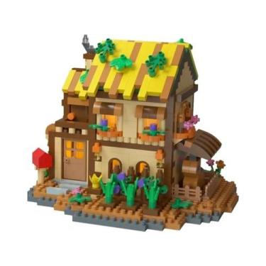 Imagem de Quebra-Cabeça De Blocos De Construção De Casa De Madeira Para Meninos 