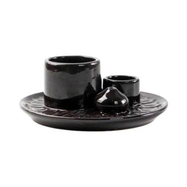 Imagem de Suporte Para Sálvia E Incenso 4 Em 1, Queimador Cerâmico Para Aromater