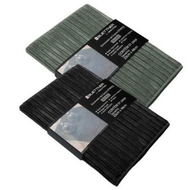 Imagem de Kit 2 Escorredor de Louças Microfibra Buettner 38x48 cm, Verde-Preto