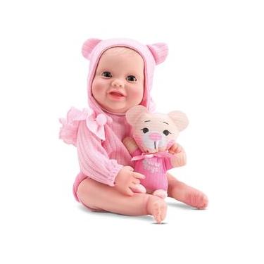 Imagem de Boneca Bebê Newborn Collection Chupeta e Ursinho  Divertoys