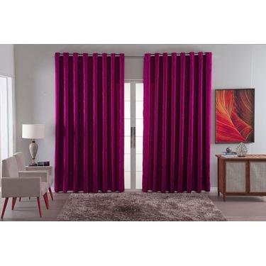 Imagem de Cortina Sala Quarto Decoraçao Jacquard Tecido Luxo 2,70X2,30 - Bf Conf