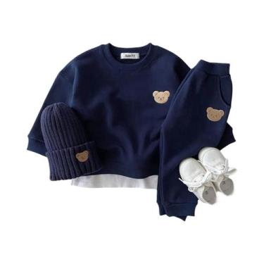 Imagem de Conjunto De Roupas De Outono Para Bebês Meninos E Meninas, Moletom Esp