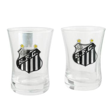 Imagem de Jogo 2 Copos Shot Vidro 50ml - Santos - Mileno